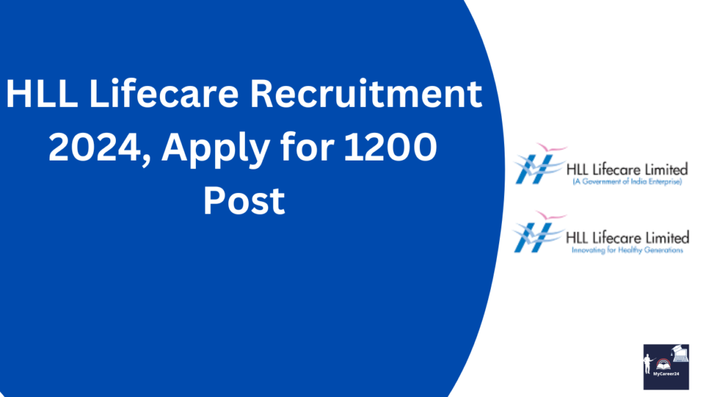 HLL Lifecare Recruitment 2024